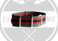 Correa Militar Clásica Verde Rojo Negro Gucci