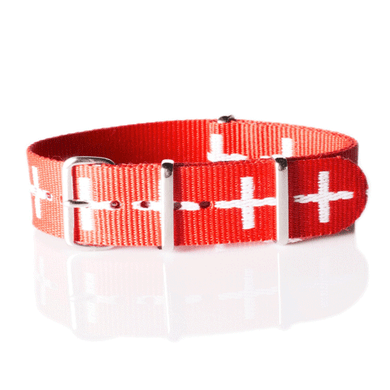 Correa Militar Clásica Roja Suiza