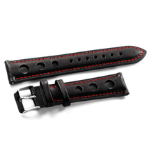 Correa Rally Negra Costura Roja