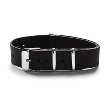 Correa Militar Clásica Piel Negra