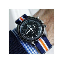 Correa Militar Clásica Azul Naranja Blanco