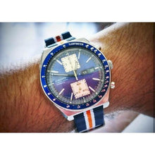 Correa Militar Clásica Azul Naranja Blanco