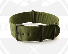 Correa Militar Clásica Verde Khaki PVD